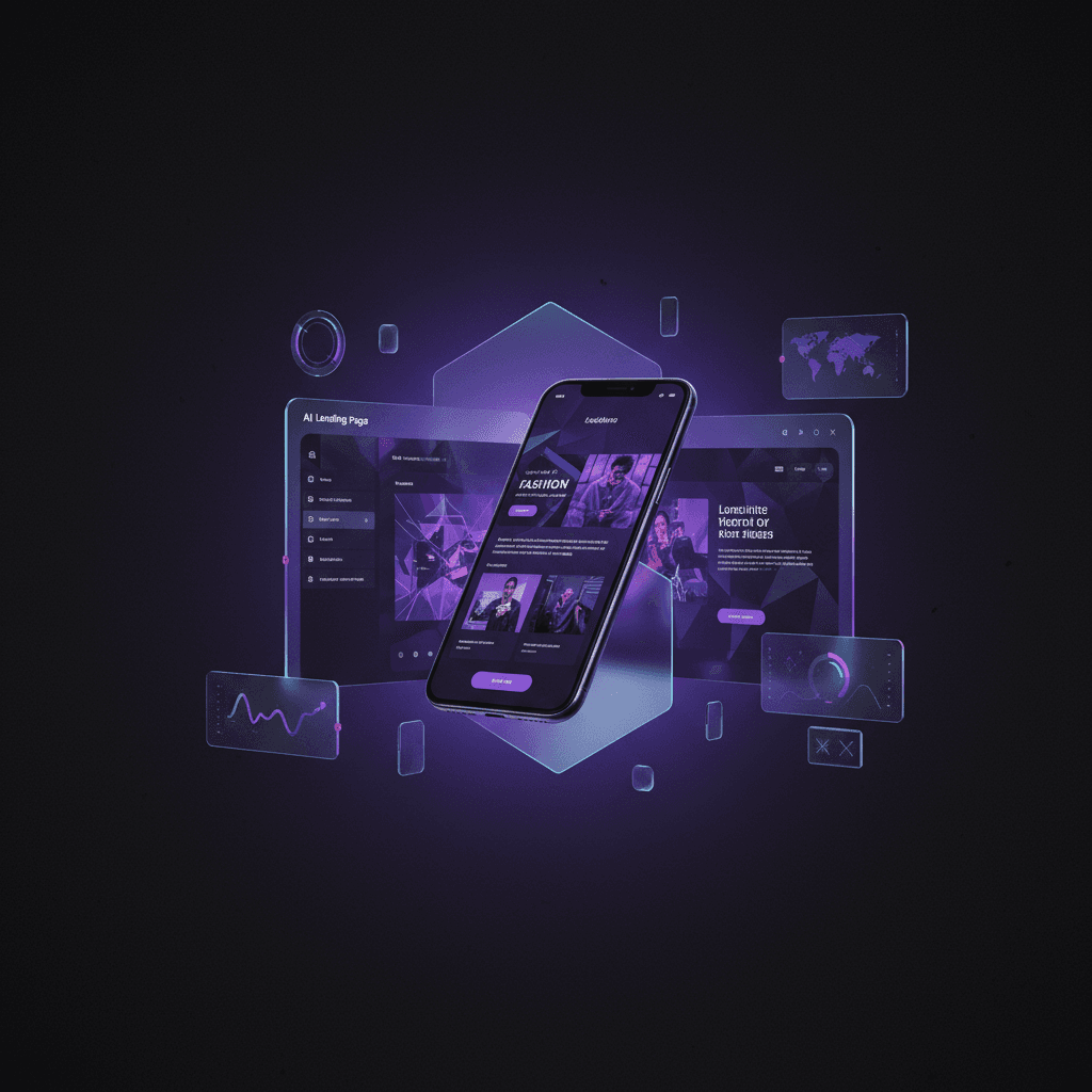 Landpger AI landing page generator dashboard